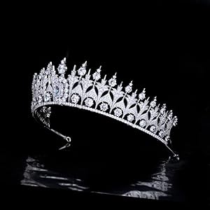 ♡Tiara♡(*ˊ˘ˋ*)② 2本 Amazon.com: SEPBRIDALS Zirconia Dutch Sapphire Replica Tiara